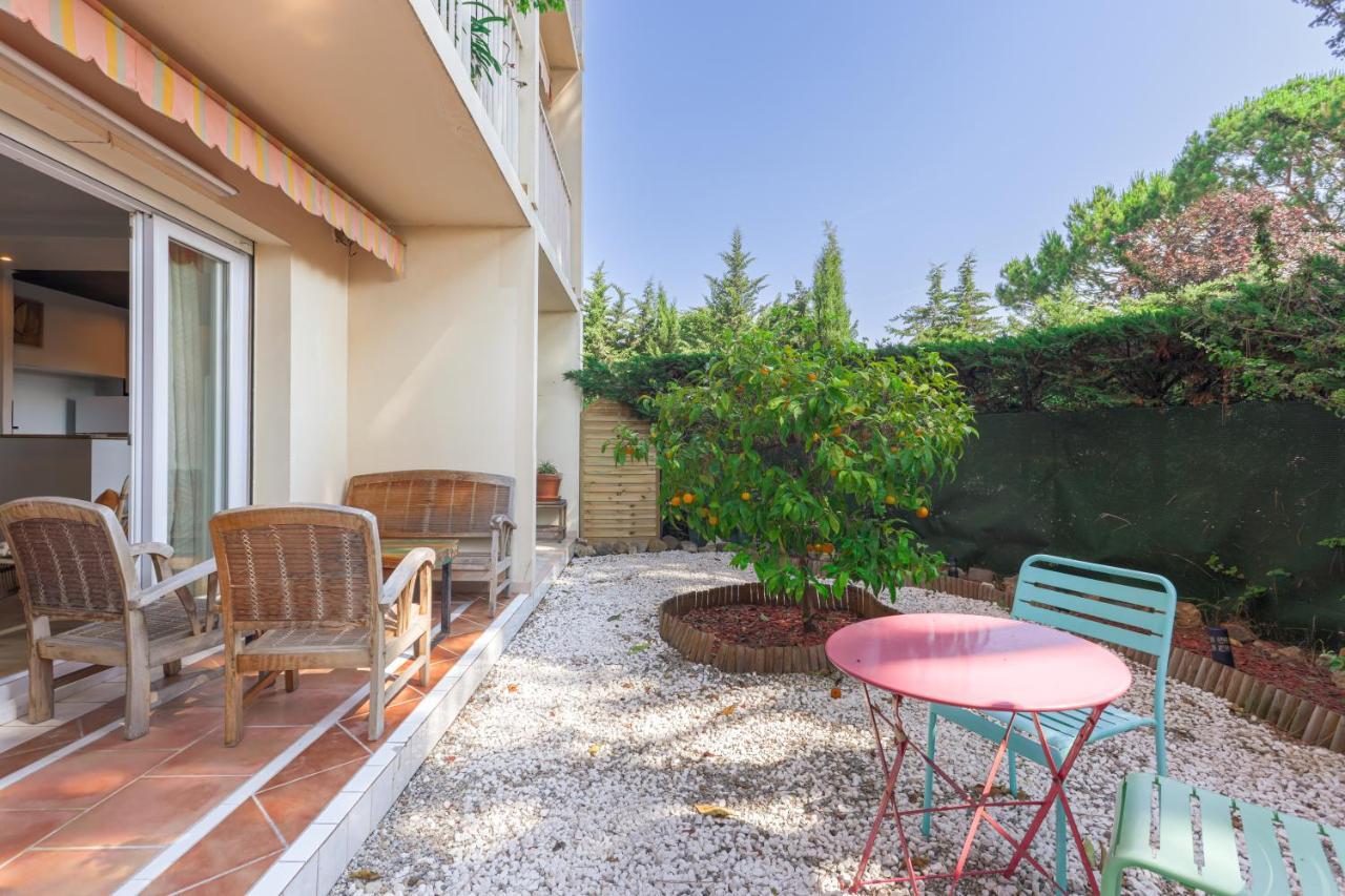Beauvallon Plage - Magnifique T2 Avec Jardin, Proche Centre, Mer アンティーブ エクステリア 写真